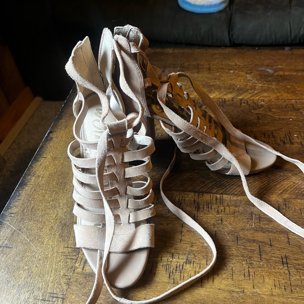 Sexy lace up heels